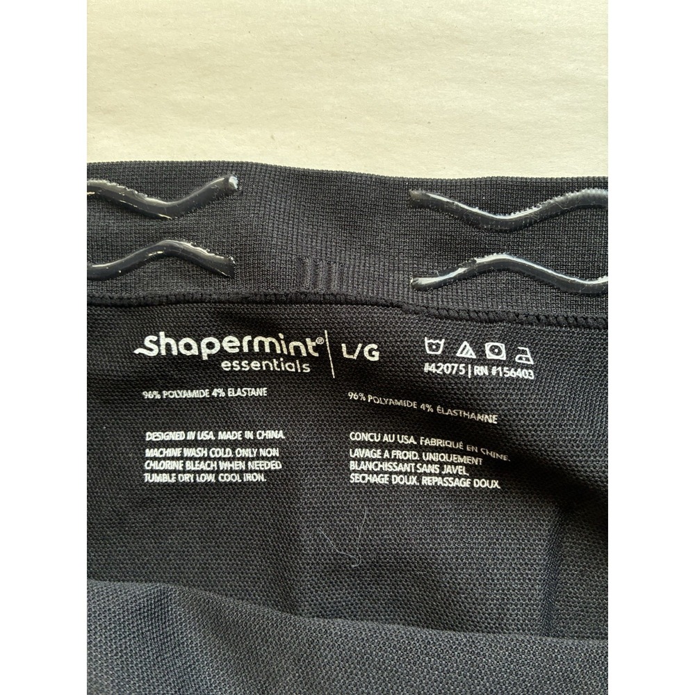 Shapermint Tummy Control Leggings Sz Large Black Full Length Shapewear‎ - Picture 2 of 6